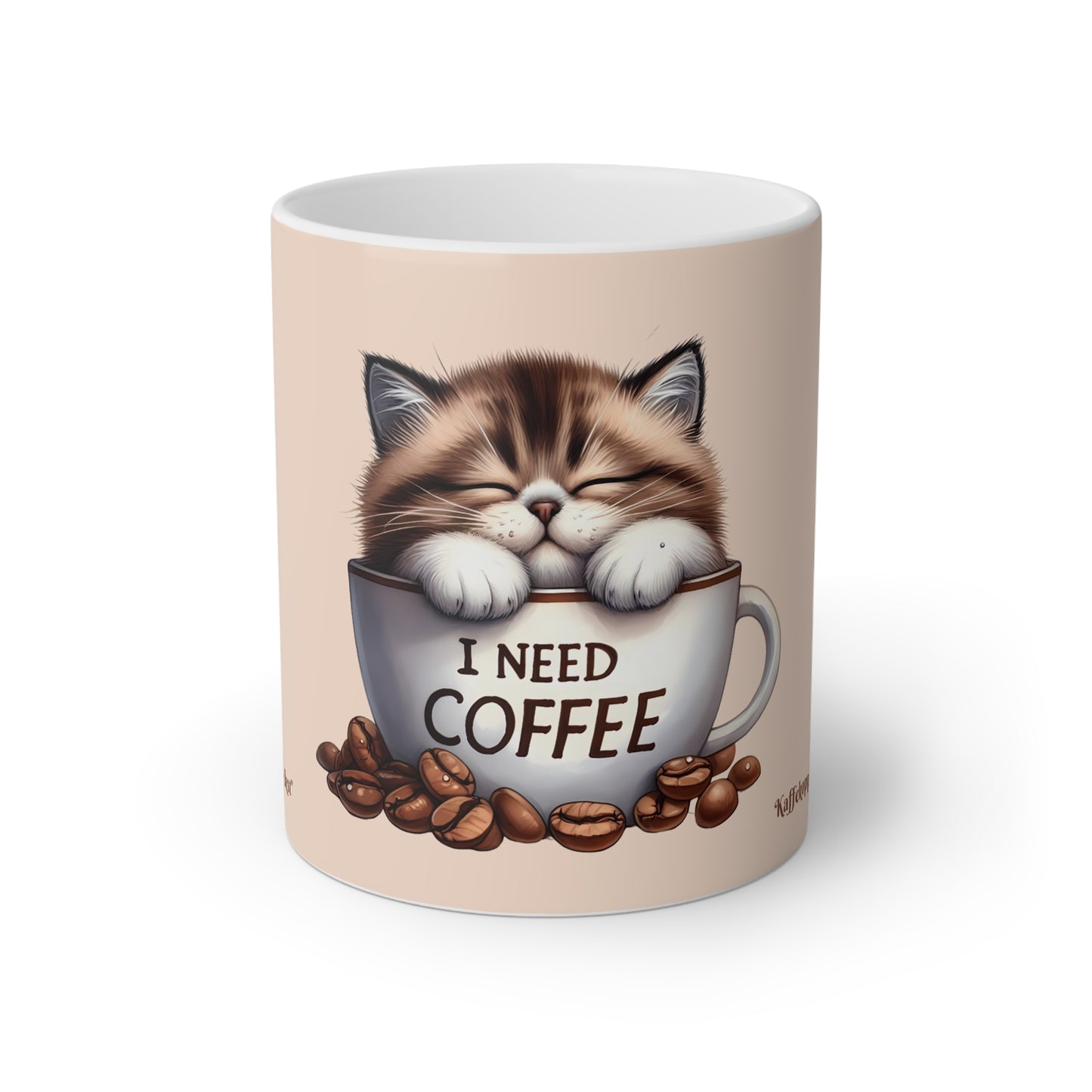 I need coffee cat - Ditt navn/tekst