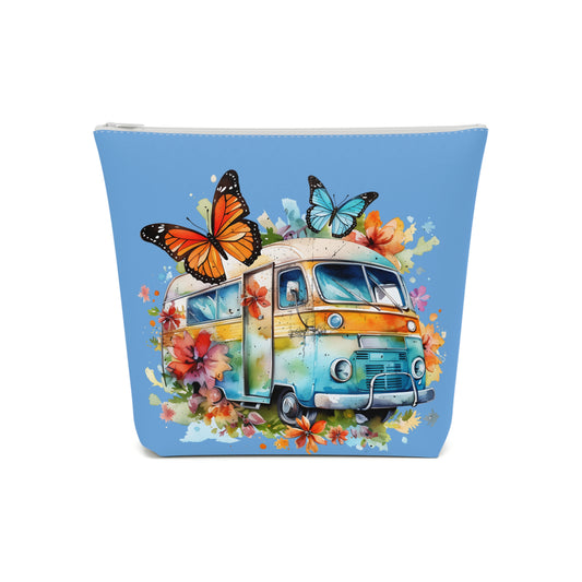 Enjoy the little things - Blue Cotton Cosmetic Bag